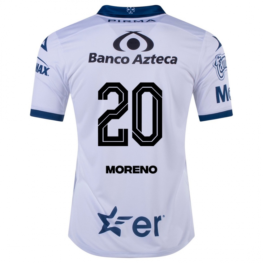Mann Ximena Moreno #20 Hvit Hjemmetrøye Drakt Trøye 2023/24 Skjorter T-Skjorte