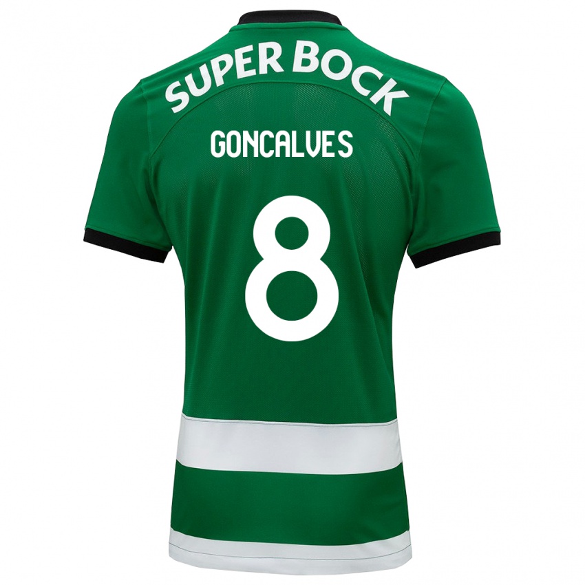 Mann Pedro Goncalves #8 Grønn Hjemmetrøye Drakt Trøye 2023/24 Skjorter T-Skjorte