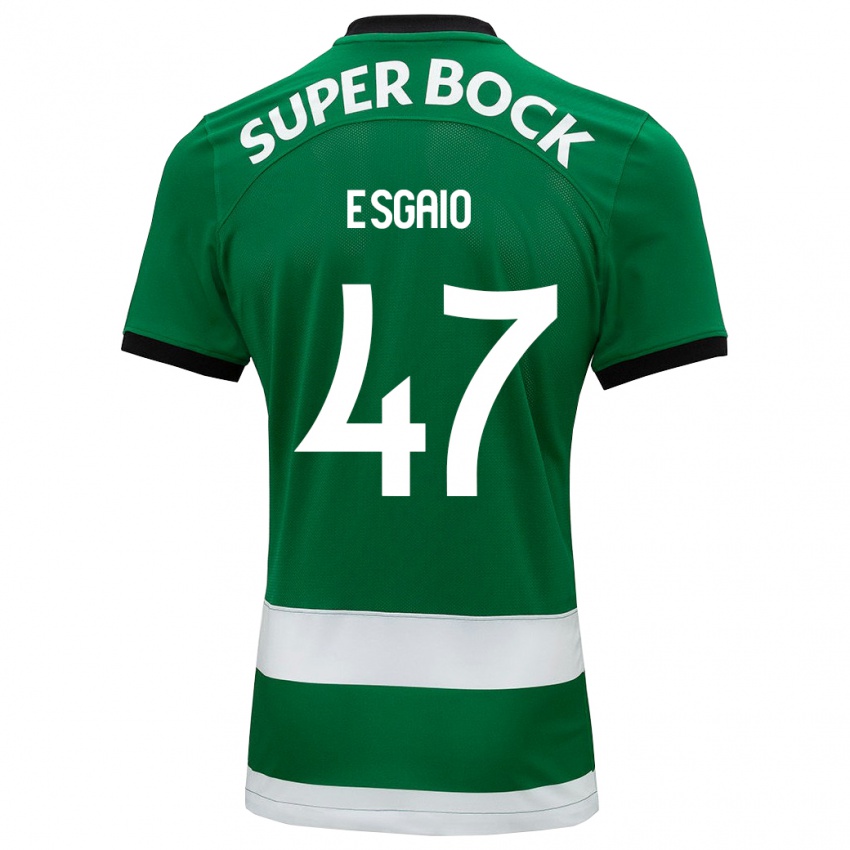 Mann Ricardo Esgaio #47 Grønn Hjemmetrøye Drakt Trøye 2023/24 Skjorter T-Skjorte