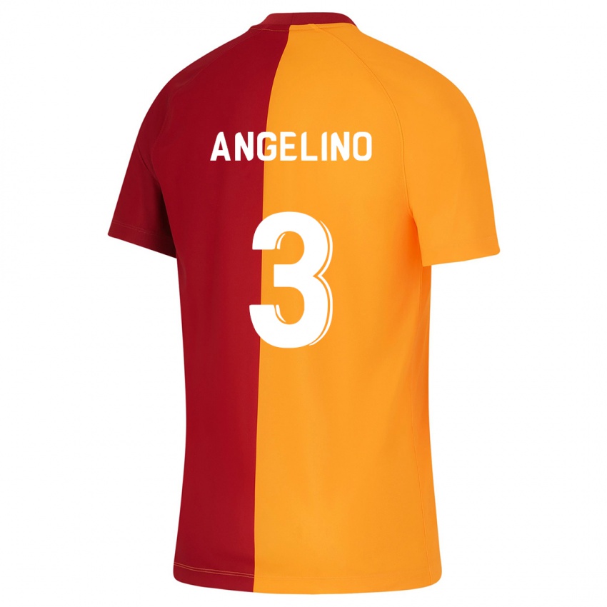 Mann Angelino #3 Oransje Hjemmetrøye Drakt Trøye 2023/24 Skjorter T-Skjorte
