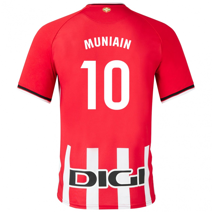 Mann Iker Muniain #10 Rød Hjemmetrøye Drakt Trøye 2023/24 Skjorter T-Skjorte