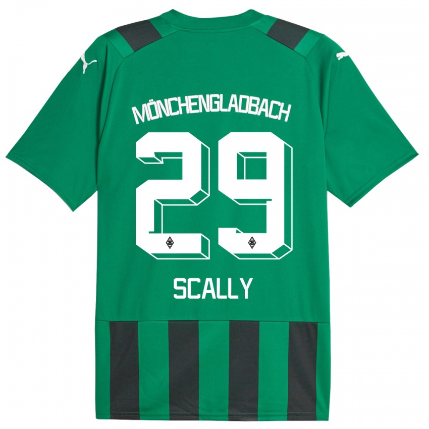 Mann Joe Scally #29 Svart Grønn Bortetrøye Drakt Trøye 2023/24 Skjorter T-Skjorte