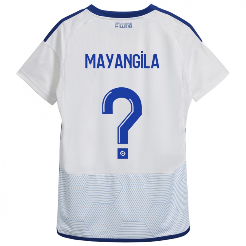 Mann Ryan Tutu Mayangila #0 Hvit Bortetrøye Drakt Trøye 2023/24 Skjorter T-Skjorte