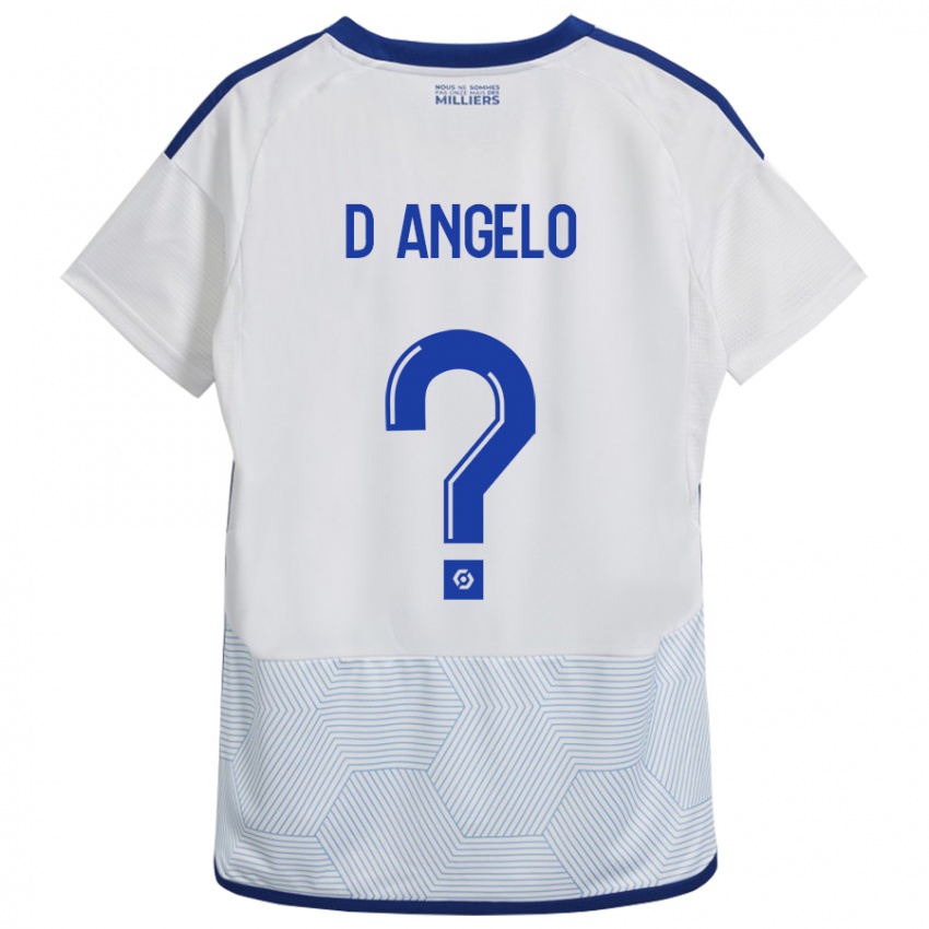Mann Gianni D'angelo #0 Hvit Bortetrøye Drakt Trøye 2023/24 Skjorter T-Skjorte