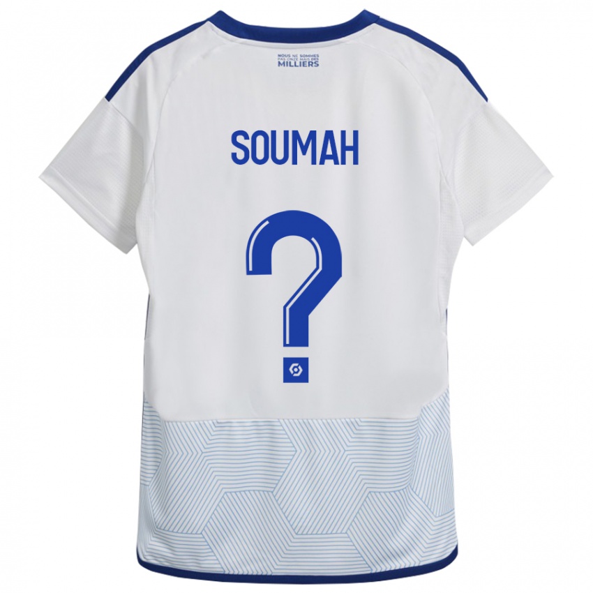 Mann Mohamed Soumah #0 Hvit Bortetrøye Drakt Trøye 2023/24 Skjorter T-Skjorte