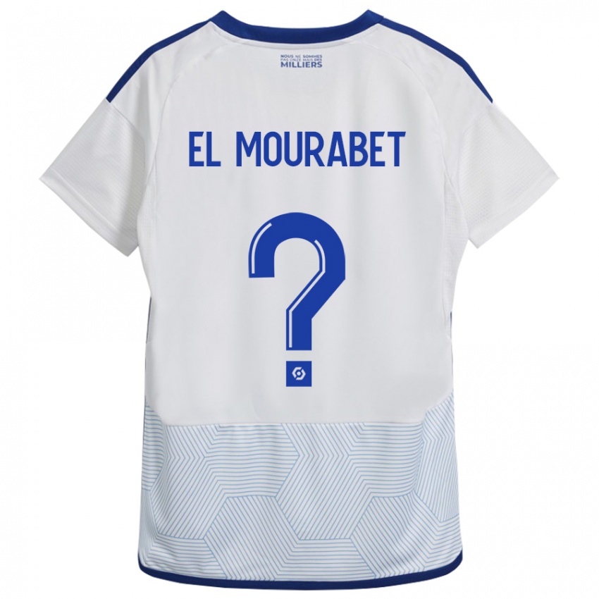 Mann Samir El Mourabet #0 Hvit Bortetrøye Drakt Trøye 2023/24 Skjorter T-Skjorte
