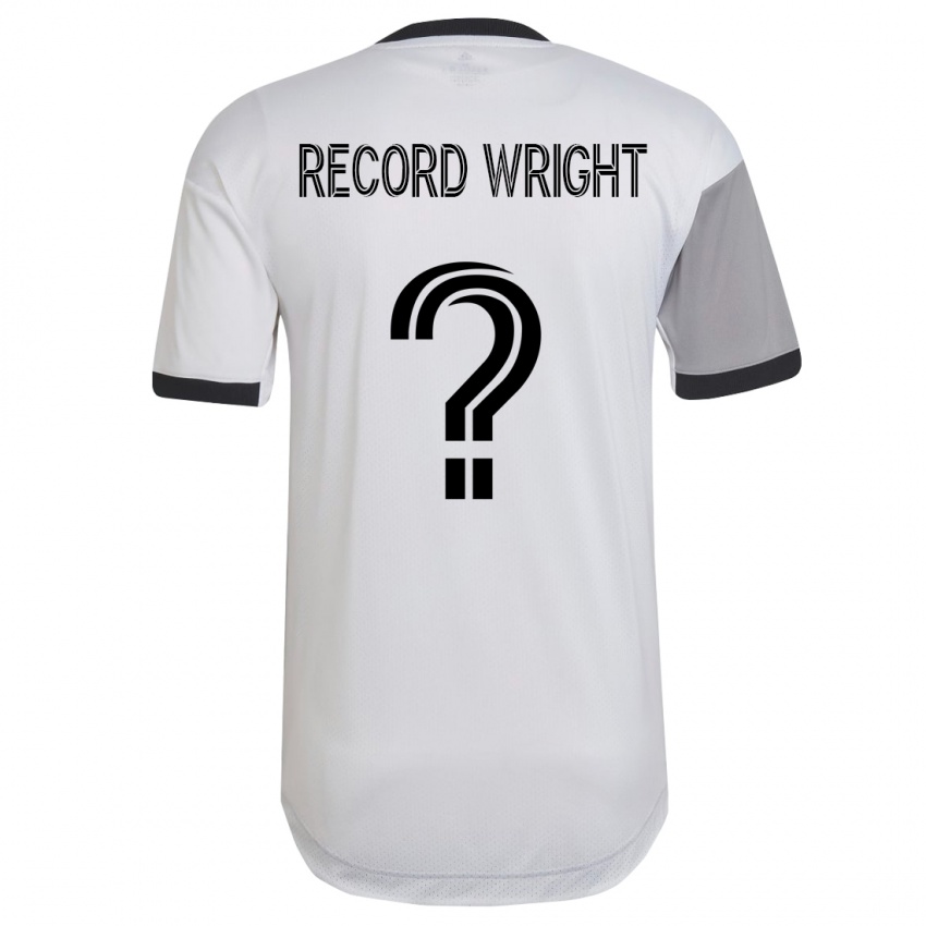 Mann Kemari Record-Wright #0 Hvit Bortetrøye Drakt Trøye 2023/24 Skjorter T-Skjorte