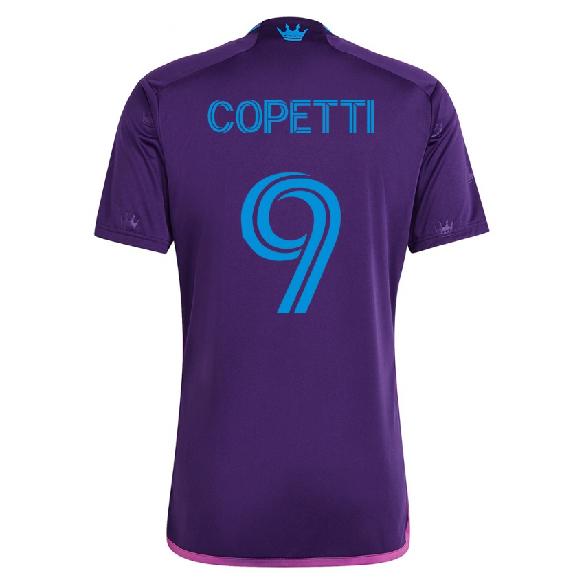 Mann Enzo Copetti #9 Fiolett Bortetrøye Drakt Trøye 2023/24 Skjorter T-Skjorte