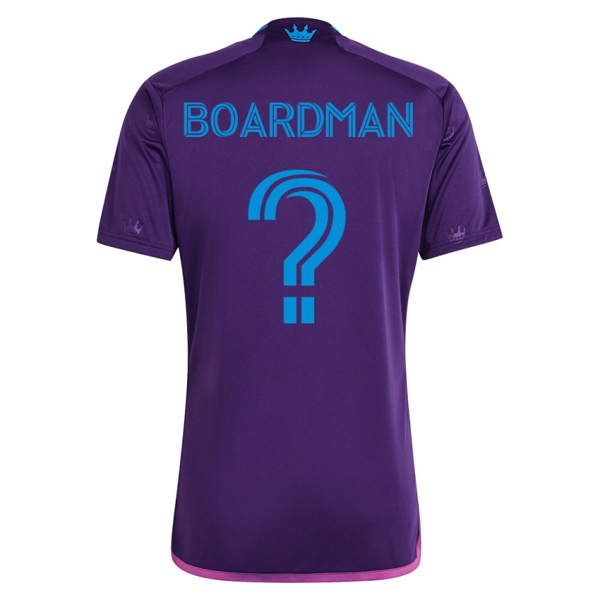 Mann Erik Pena-Boardman #0 Fiolett Bortetrøye Drakt Trøye 2023/24 Skjorter T-Skjorte