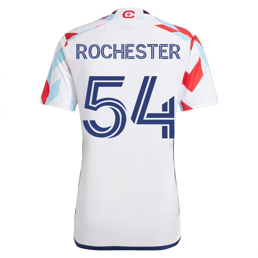 Mann Lamonth Rochester #54 Hvit Blå Bortetrøye Drakt Trøye 2023/24 Skjorter T-Skjorte