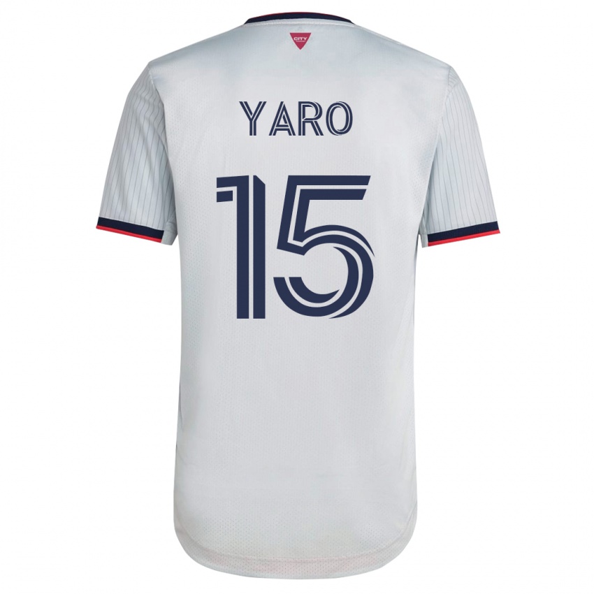 Mann Joshua Yaro #15 Hvit Bortetrøye Drakt Trøye 2023/24 Skjorter T-Skjorte