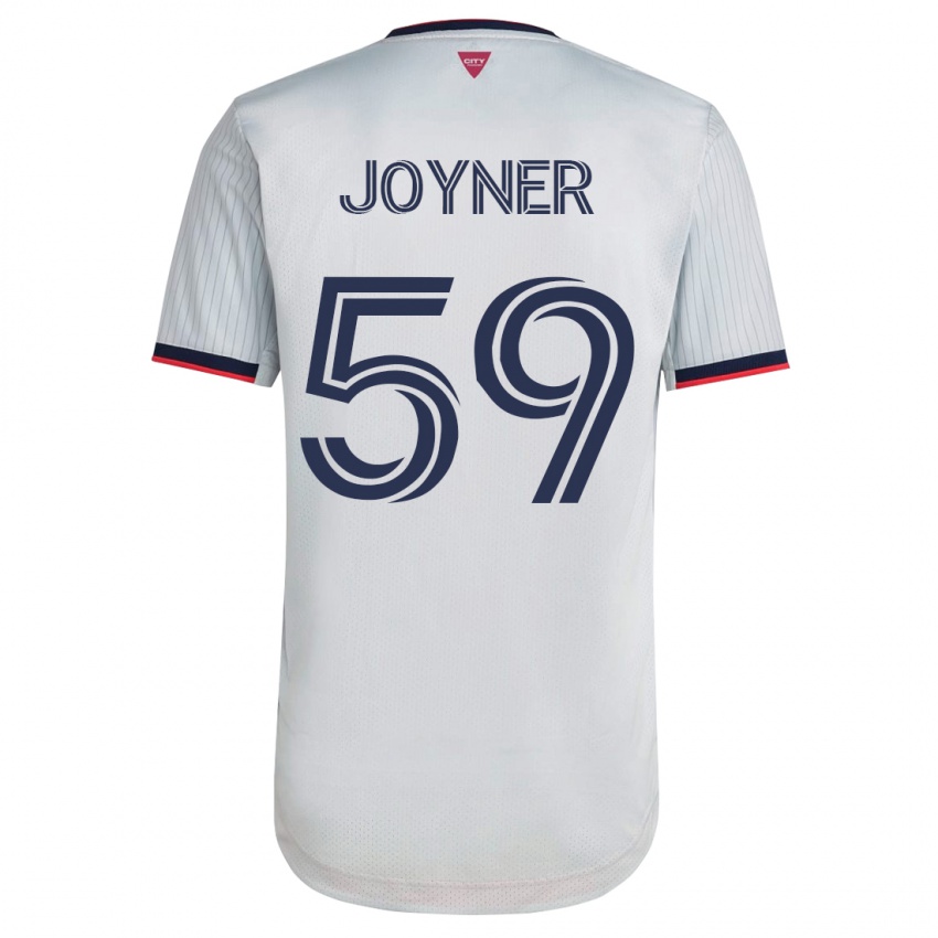 Mann Mykhi Joyner #59 Hvit Bortetrøye Drakt Trøye 2023/24 Skjorter T-Skjorte