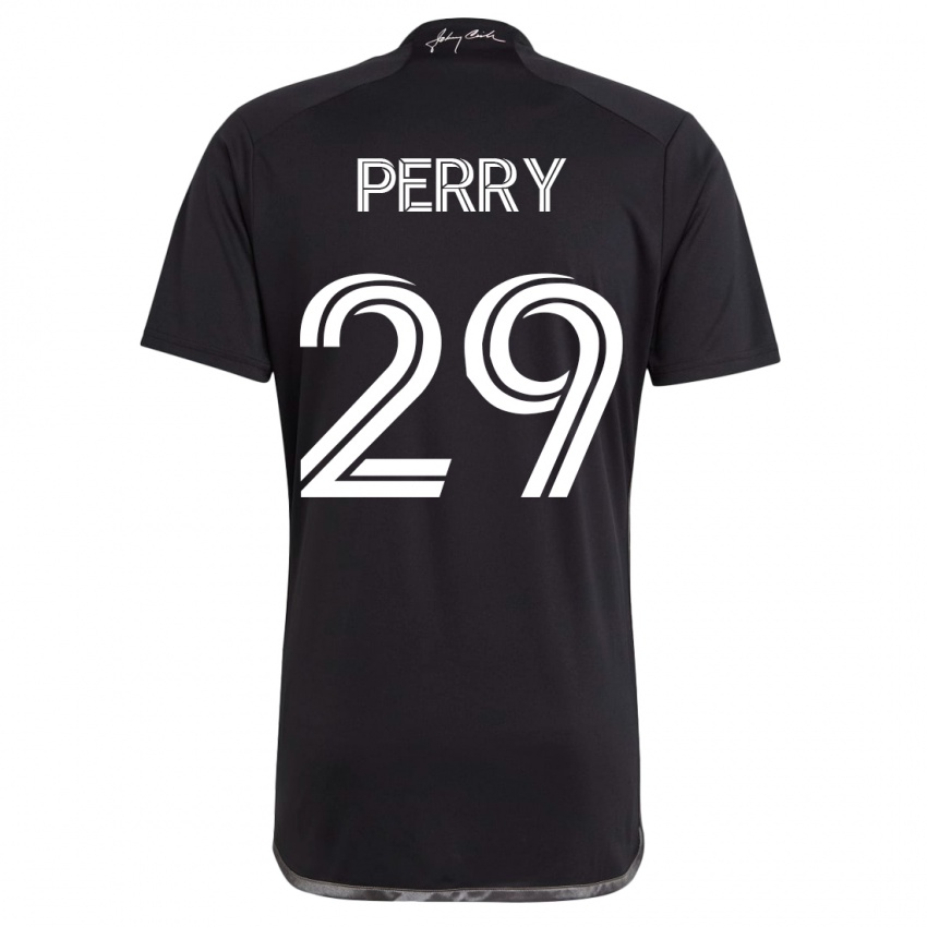 Mann Nebiyou Perry #29 Svart Bortetrøye Drakt Trøye 2023/24 Skjorter T-Skjorte