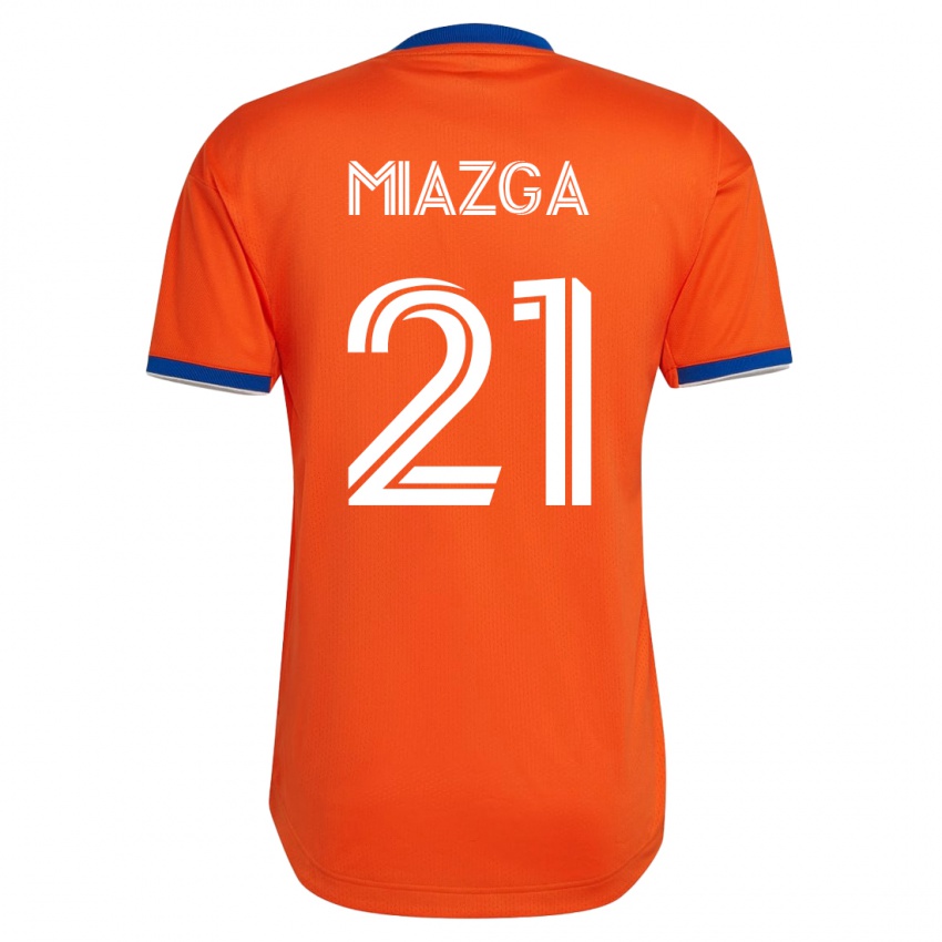 Mann Matt Miazga #21 Hvit Bortetrøye Drakt Trøye 2023/24 Skjorter T-Skjorte