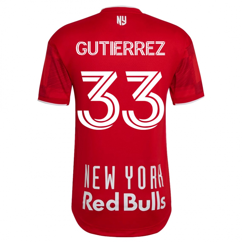 Mann Juan Gutierrez #33 Beige-Gylden Bortetrøye Drakt Trøye 2023/24 Skjorter T-Skjorte