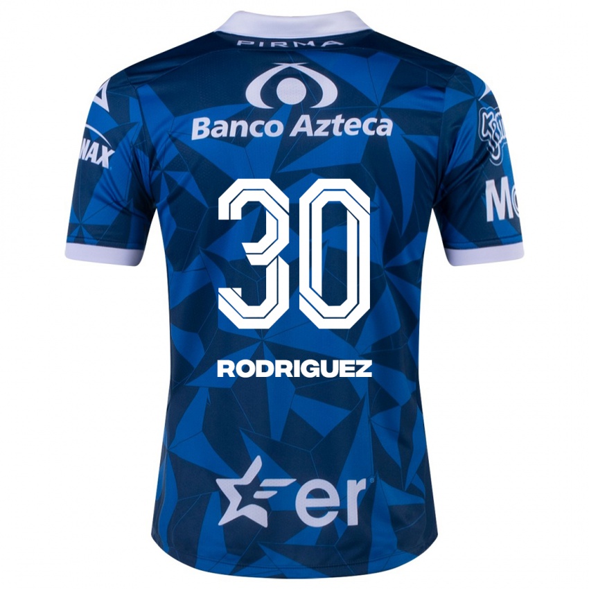 Mann Jesús Rodríguez #30 Blå Bortetrøye Drakt Trøye 2023/24 Skjorter T-Skjorte