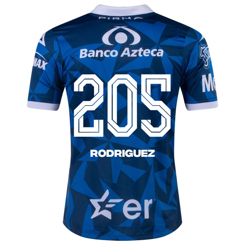 Mann Alberto Rodríguez #205 Blå Bortetrøye Drakt Trøye 2023/24 Skjorter T-Skjorte