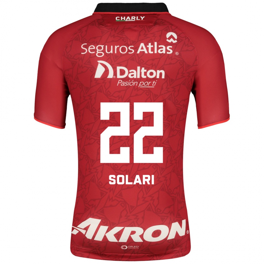 Mann Augusto Solari #22 Rød Bortetrøye Drakt Trøye 2023/24 Skjorter T-Skjorte