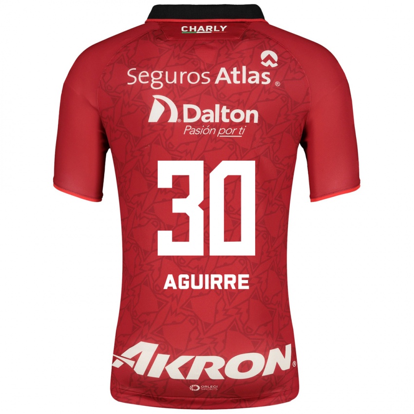 Mann Eduardo Aguirre #30 Rød Bortetrøye Drakt Trøye 2023/24 Skjorter T-Skjorte