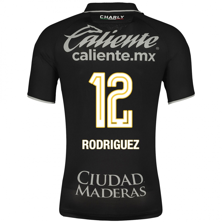 Mann Lixy Rodríguez #12 Svart Bortetrøye Drakt Trøye 2023/24 Skjorter T-Skjorte