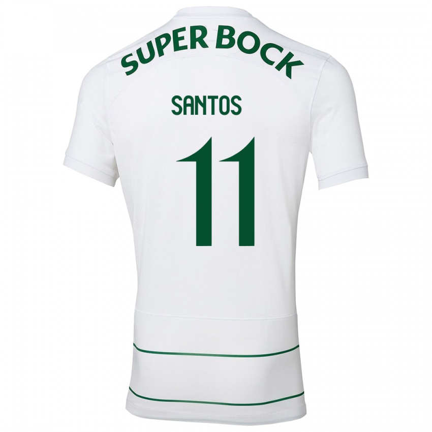 Mann Nuno Santos #11 Hvit Bortetrøye Drakt Trøye 2023/24 Skjorter T-Skjorte