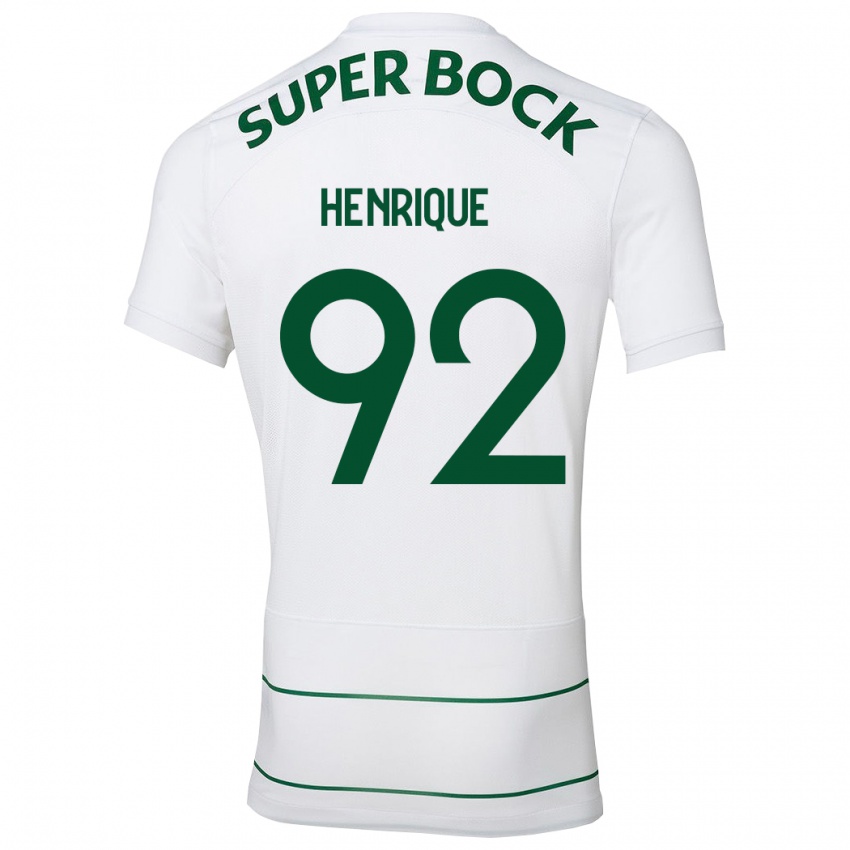 Mann Eduardo Henrique #92 Hvit Bortetrøye Drakt Trøye 2023/24 Skjorter T-Skjorte