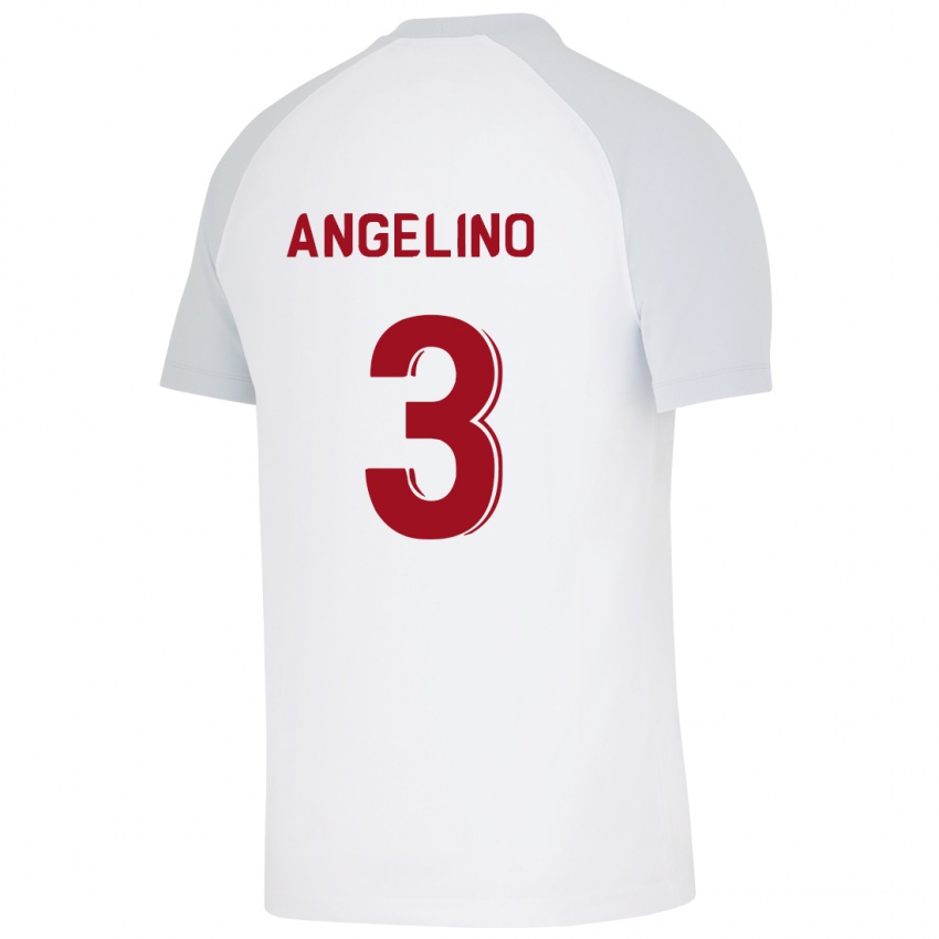 Mann Angelino #3 Hvit Bortetrøye Drakt Trøye 2023/24 Skjorter T-Skjorte