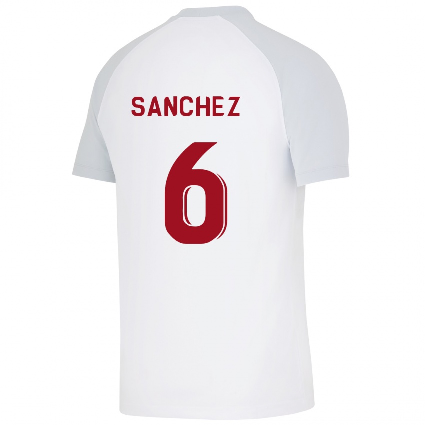 Mann Davinson Sanchez #6 Hvit Bortetrøye Drakt Trøye 2023/24 Skjorter T-Skjorte