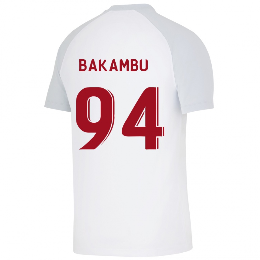 Mann Cedric Bakambu #94 Hvit Bortetrøye Drakt Trøye 2023/24 Skjorter T-Skjorte