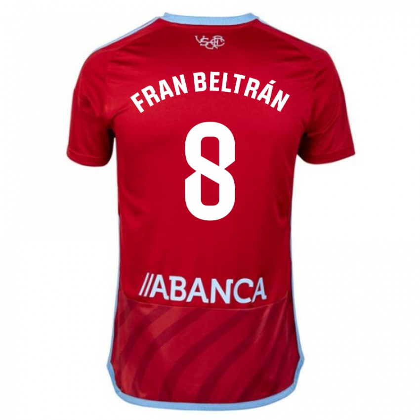 Mann Fran Beltran #8 Rød Bortetrøye Drakt Trøye 2023/24 Skjorter T-Skjorte