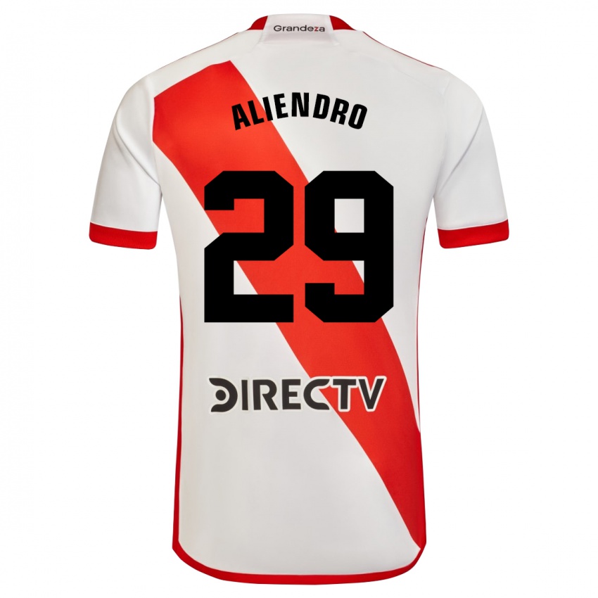 Dame Rodrigo Aliendro #29 Hvit Rød Hjemmetrøye Drakt Trøye 2023/24 Skjorter T-Skjorte