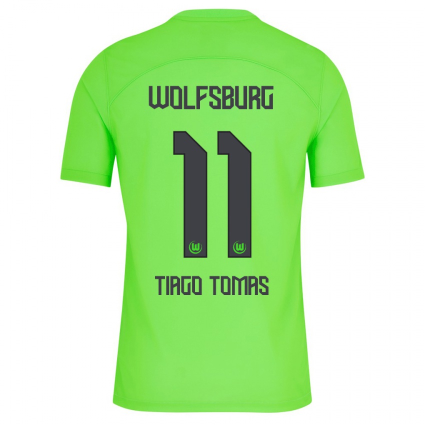 Dame Tiago Tomas #11 Grønn Hjemmetrøye Drakt Trøye 2023/24 Skjorter T-Skjorte