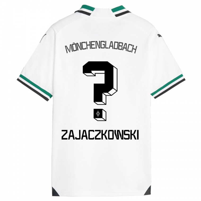 Dame Vincent Zajaczkowski #0 Hvit Grønn Hjemmetrøye Drakt Trøye 2023/24 Skjorter T-Skjorte