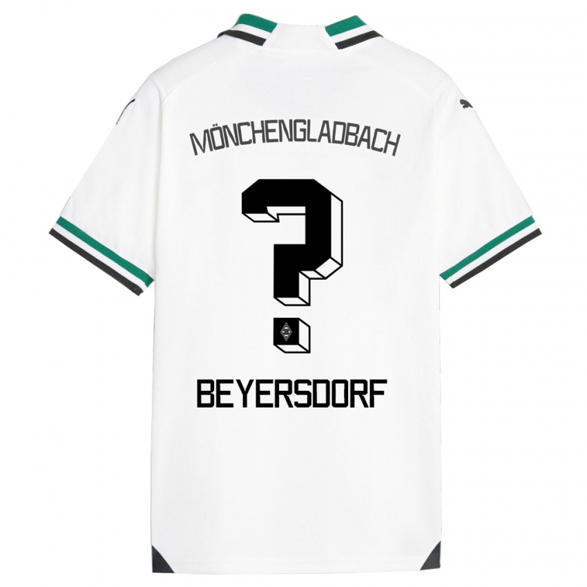 Dame Chris Beyersdorf #0 Hvit Grønn Hjemmetrøye Drakt Trøye 2023/24 Skjorter T-Skjorte
