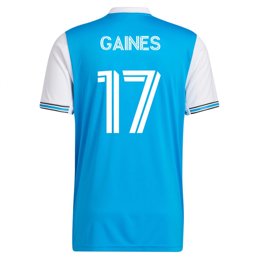 Dame Mckinze Gaines #17 Blå Hjemmetrøye Drakt Trøye 2023/24 Skjorter T-Skjorte