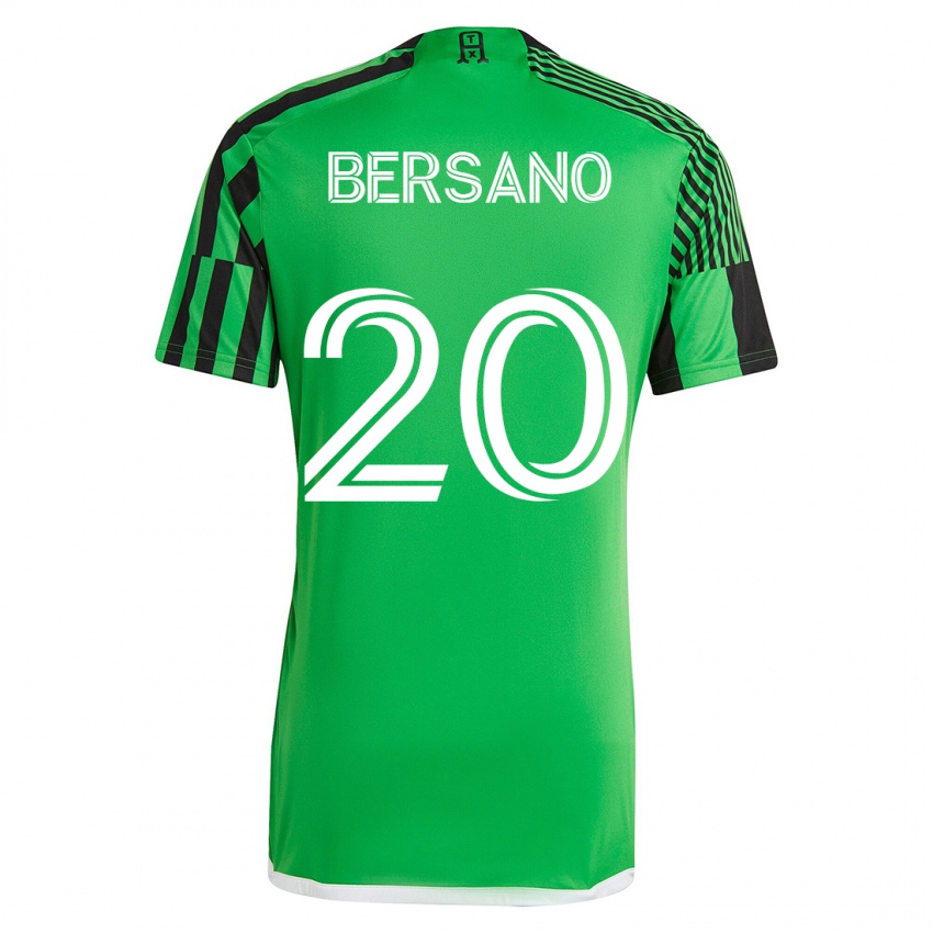 Dame Matt Bersano #20 Grønn Svart Hjemmetrøye Drakt Trøye 2023/24 Skjorter T-Skjorte