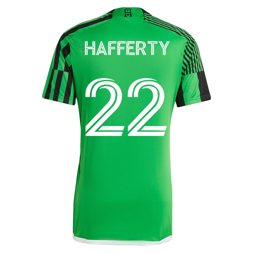 Dame Joe Hafferty #22 Grønn Svart Hjemmetrøye Drakt Trøye 2023/24 Skjorter T-Skjorte