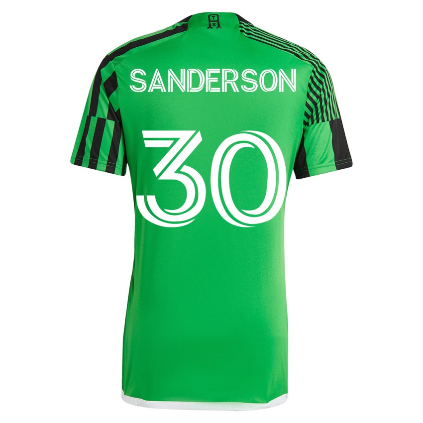 Dame Spencer Sanderson #30 Grønn Svart Hjemmetrøye Drakt Trøye 2023/24 Skjorter T-Skjorte