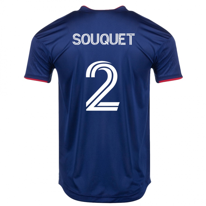 Dame Arnaud Souquet #2 Marinen Hjemmetrøye Drakt Trøye 2023/24 Skjorter T-Skjorte