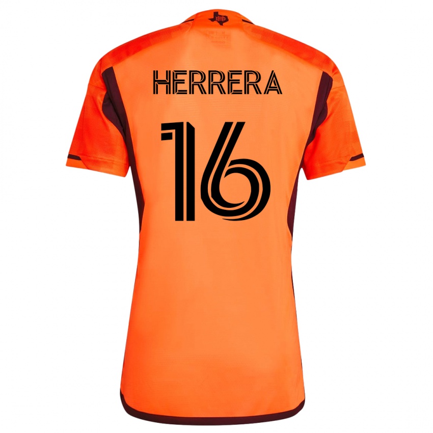 Dame Hector Herrera #16 Oransje Hjemmetrøye Drakt Trøye 2023/24 Skjorter T-Skjorte