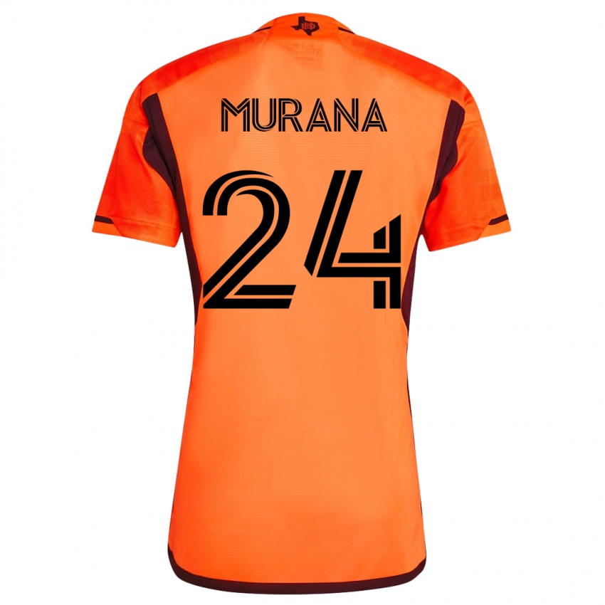 Dame Mujeeb Murana #24 Oransje Hjemmetrøye Drakt Trøye 2023/24 Skjorter T-Skjorte