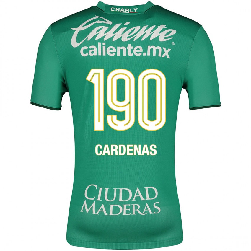 Dame Emilio Cárdenas #190 Grønn Hjemmetrøye Drakt Trøye 2023/24 Skjorter T-Skjorte