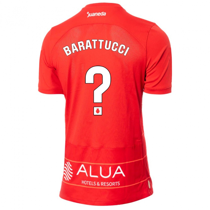 Dame Nicolás Barattucci #0 Rød Hjemmetrøye Drakt Trøye 2023/24 Skjorter T-Skjorte