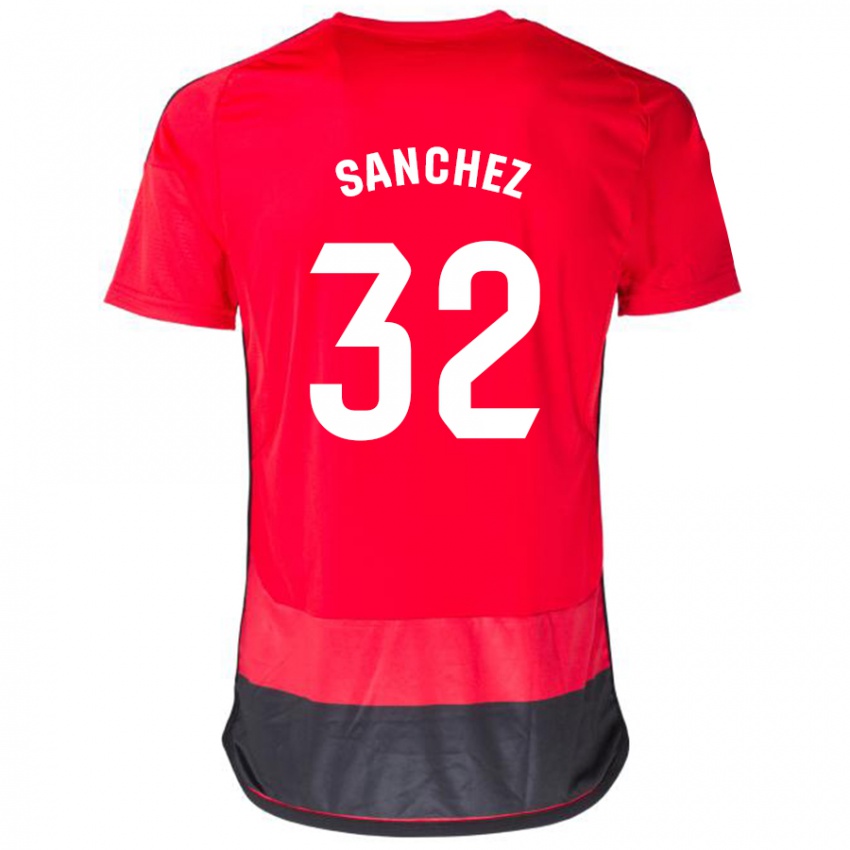 Dame Rubén Sánchez #32 Rød Svart Hjemmetrøye Drakt Trøye 2023/24 Skjorter T-Skjorte