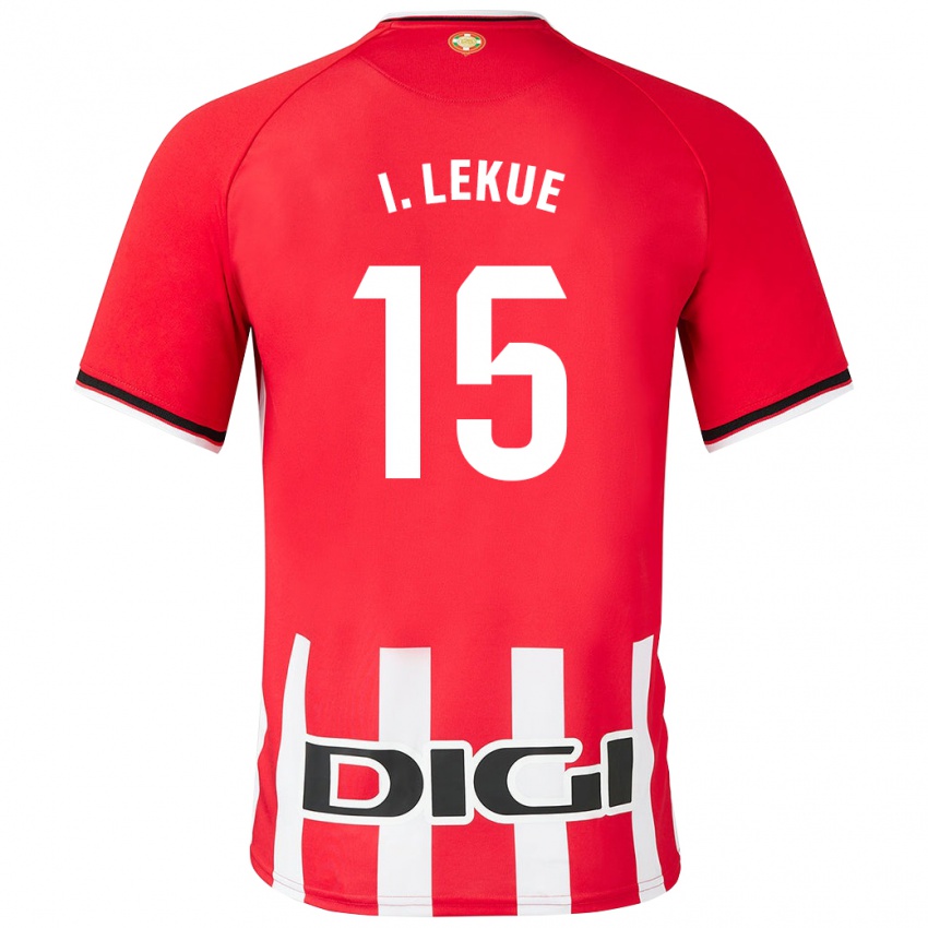 Dame Inigo Lekue #15 Rød Hjemmetrøye Drakt Trøye 2023/24 Skjorter T-Skjorte