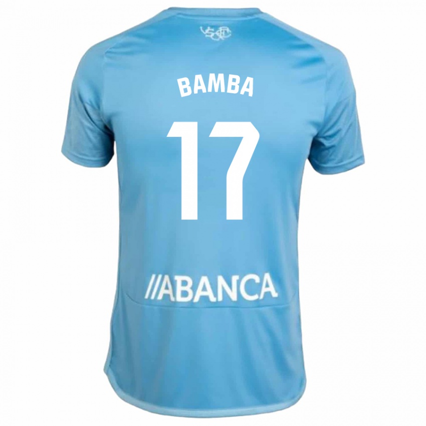 Dame Jonathan Bamba #17 Blå Hjemmetrøye Drakt Trøye 2023/24 Skjorter T-Skjorte