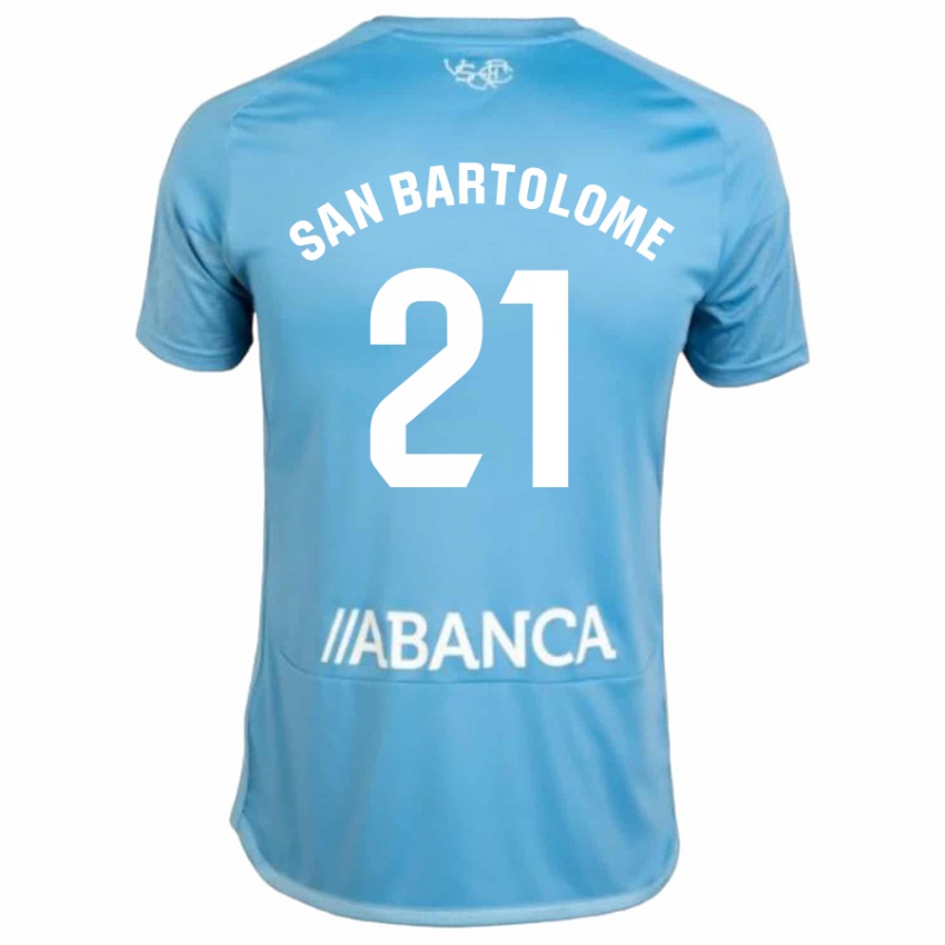 Dame Victor San Bartolome #21 Blå Hjemmetrøye Drakt Trøye 2023/24 Skjorter T-Skjorte