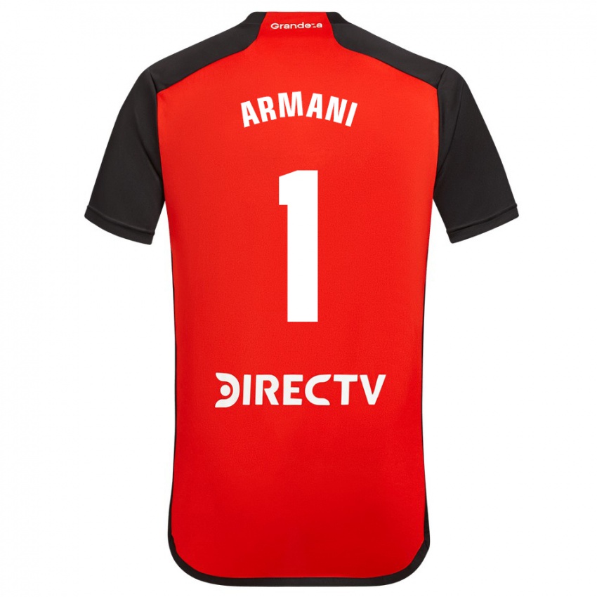 Dame Franco Armani #1 Rød Bortetrøye Drakt Trøye 2023/24 Skjorter T-Skjorte