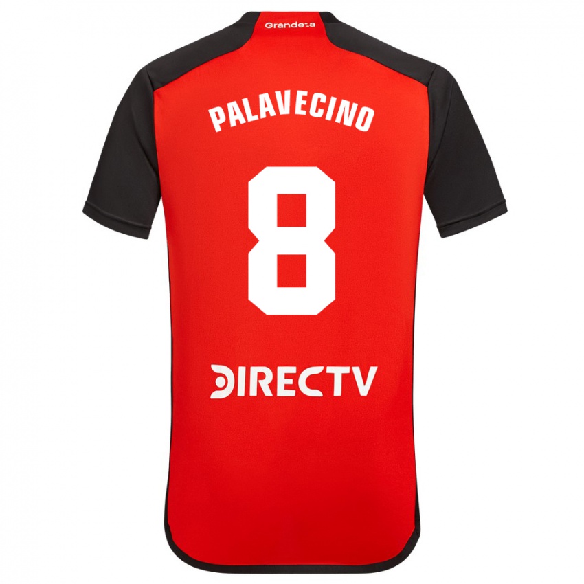Dame Agustin Palavecino #8 Rød Bortetrøye Drakt Trøye 2023/24 Skjorter T-Skjorte