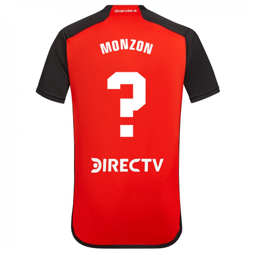Dame Lucas Monzón #0 Rød Bortetrøye Drakt Trøye 2023/24 Skjorter T-Skjorte